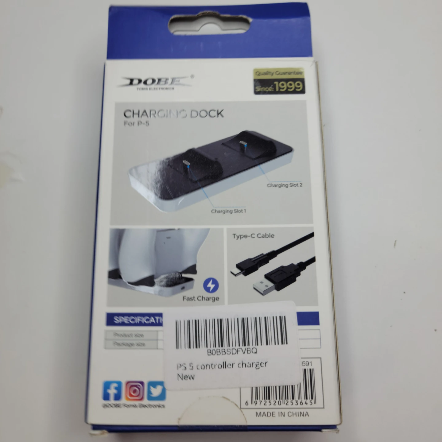 DOBE PS-5 Charging Dock