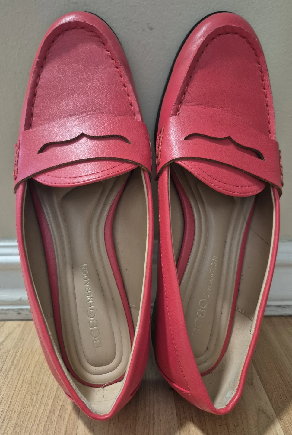 BCBGeneration Red Loafers - Size 7 (fits small) - photo 2
