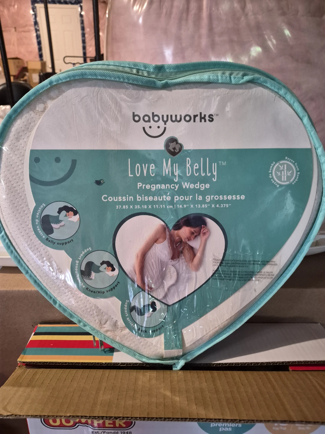 Babyworks Love My Belly Pregnancy Wedge Pillow