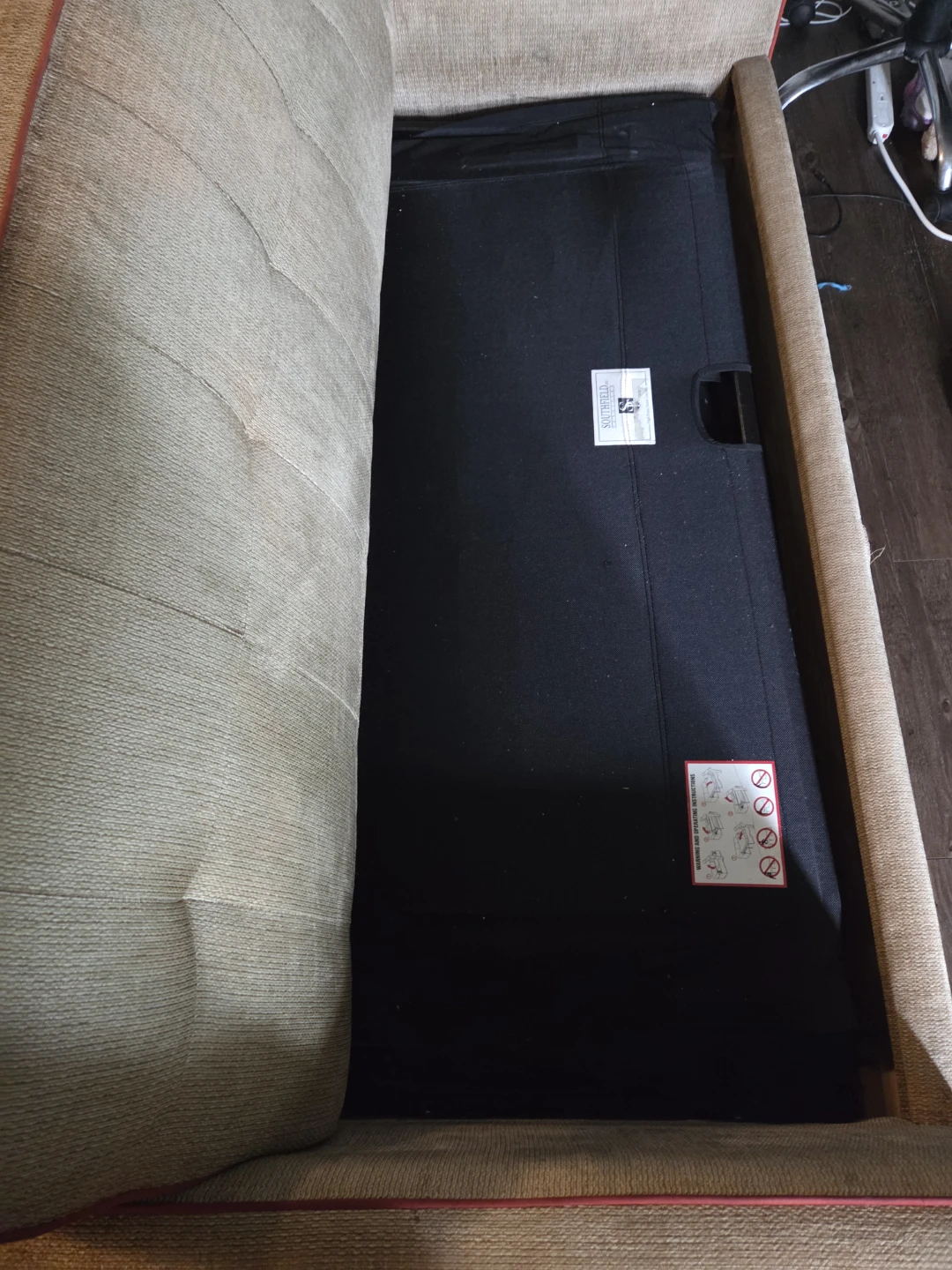 Sofa Bed with Memory Foam Mattress - photo 2