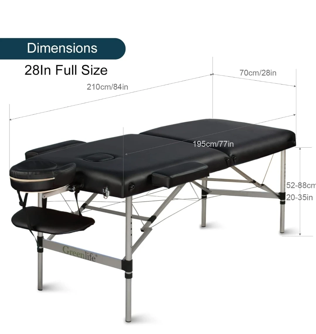 Portable 2 Fold Massage Table/Tattoo Bed - photo 3