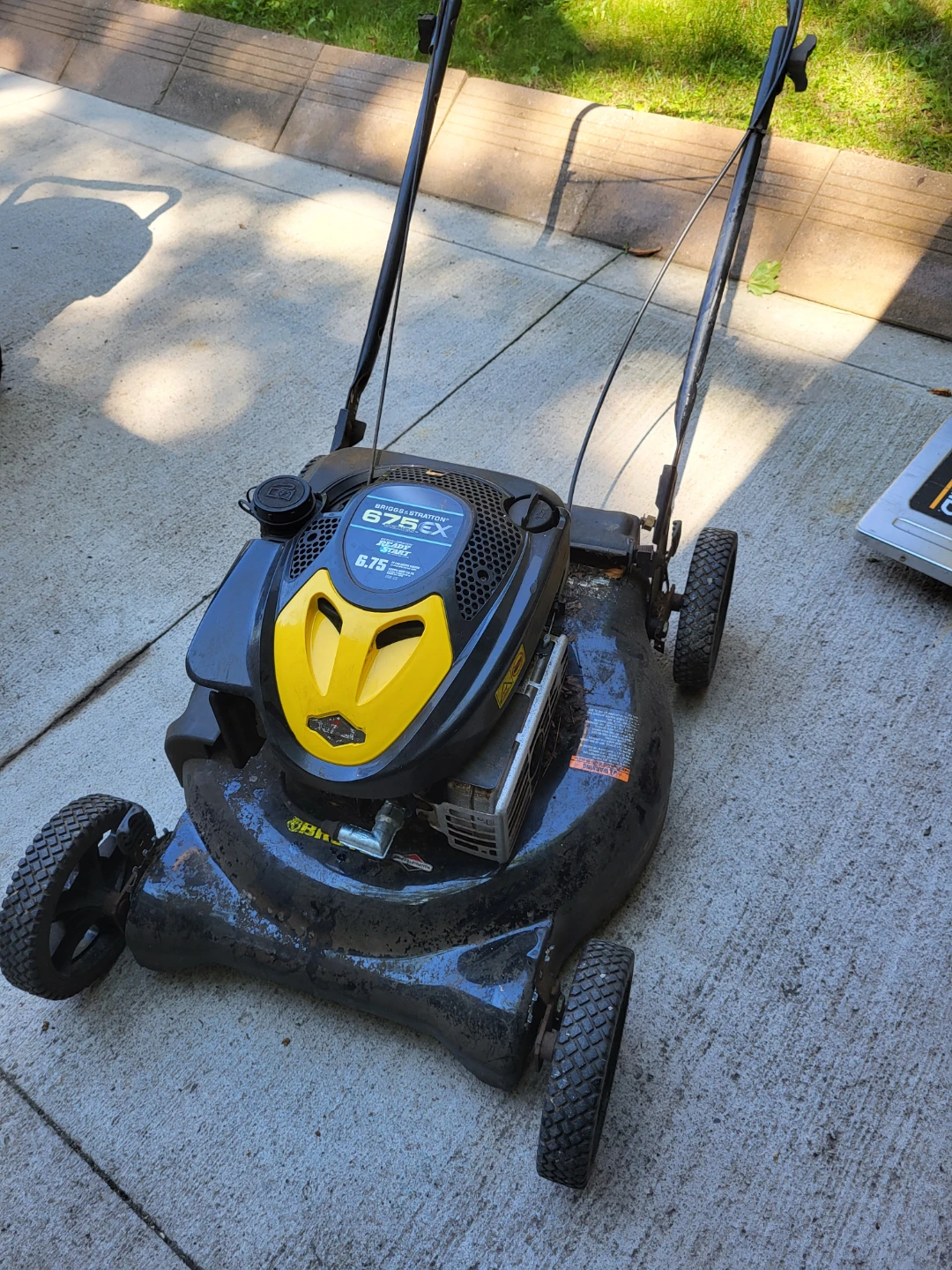 Lawn mower found in shed  handy man special