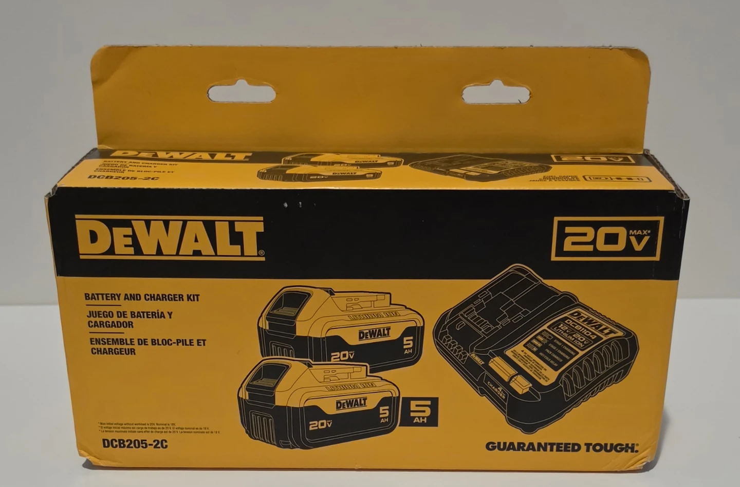 DeWalt 20V MAX Battery and Charger Kit with Two 5Ah Batteries