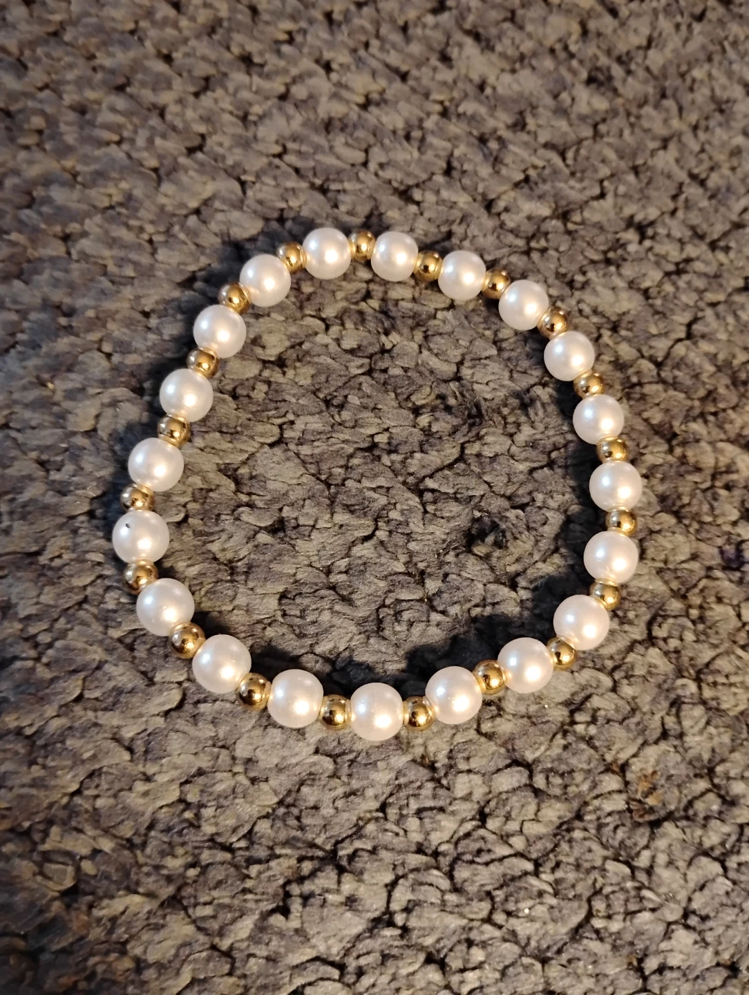 Gold Plated and Pearl Bracelet