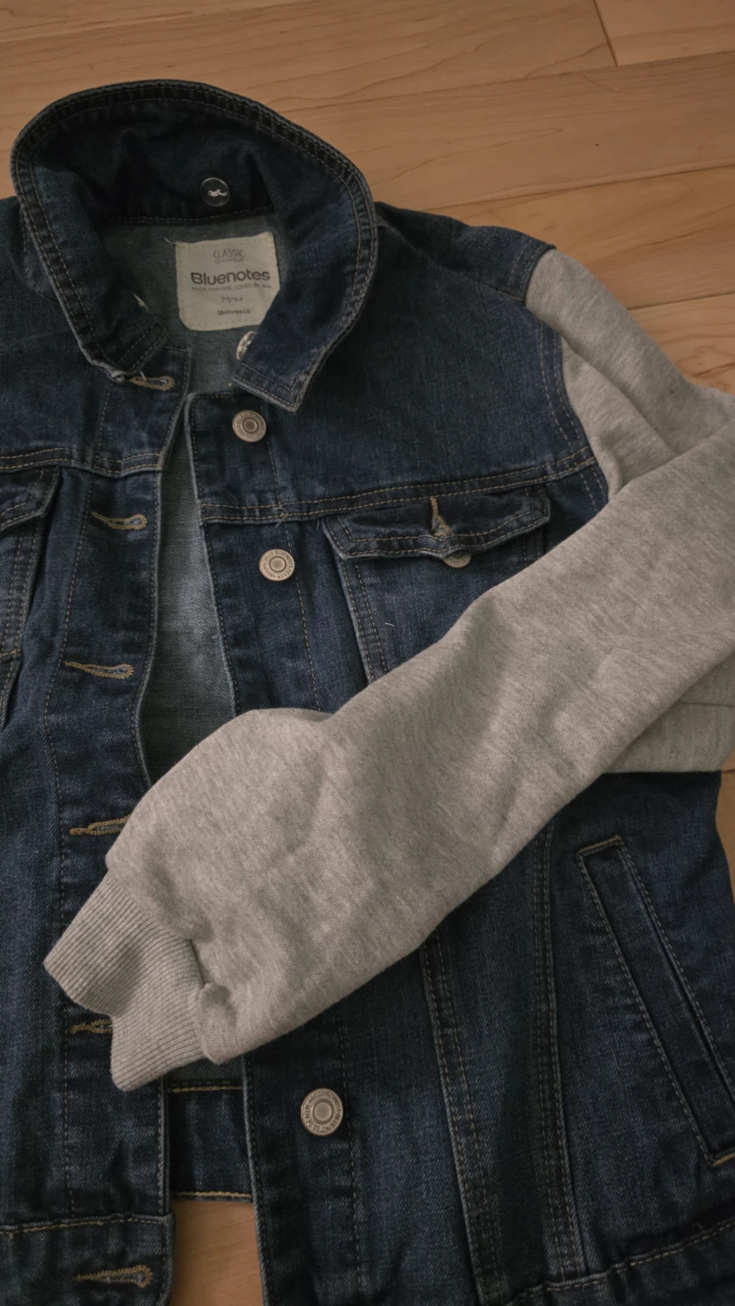 Bluenotes Denim Jacket with Grey Sleeves