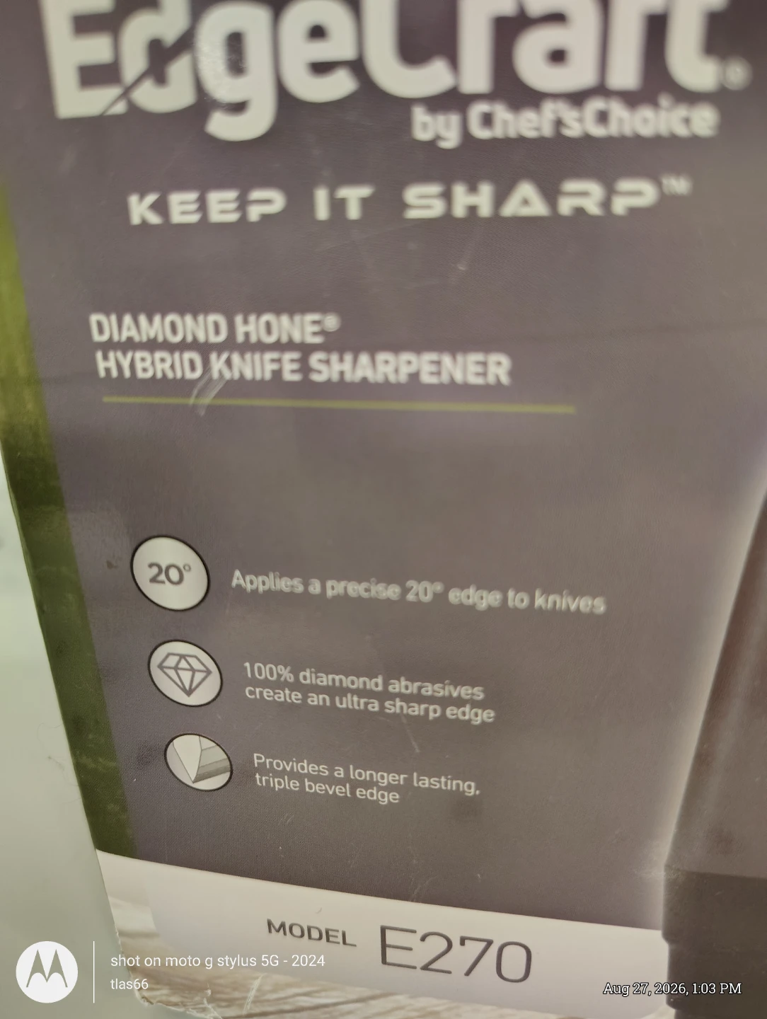 EdgeCraft by Chef'sChoice E270 Hybrid Knife Sharpener - photo 2
