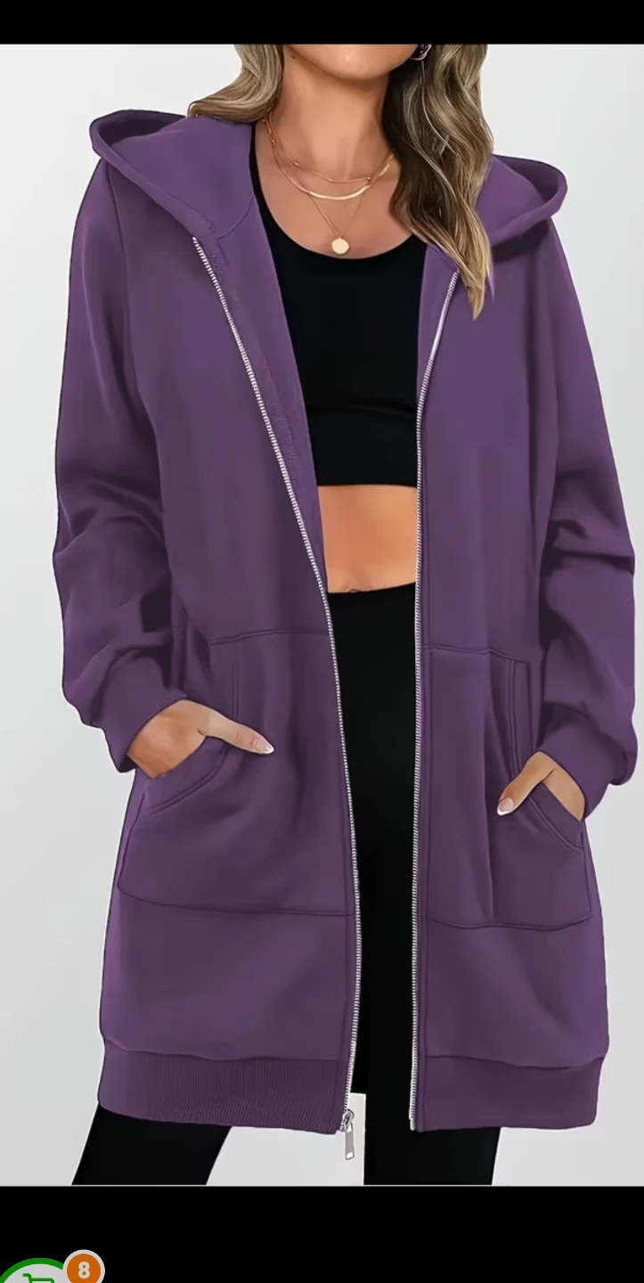 Purple Zip-Up Hoodie