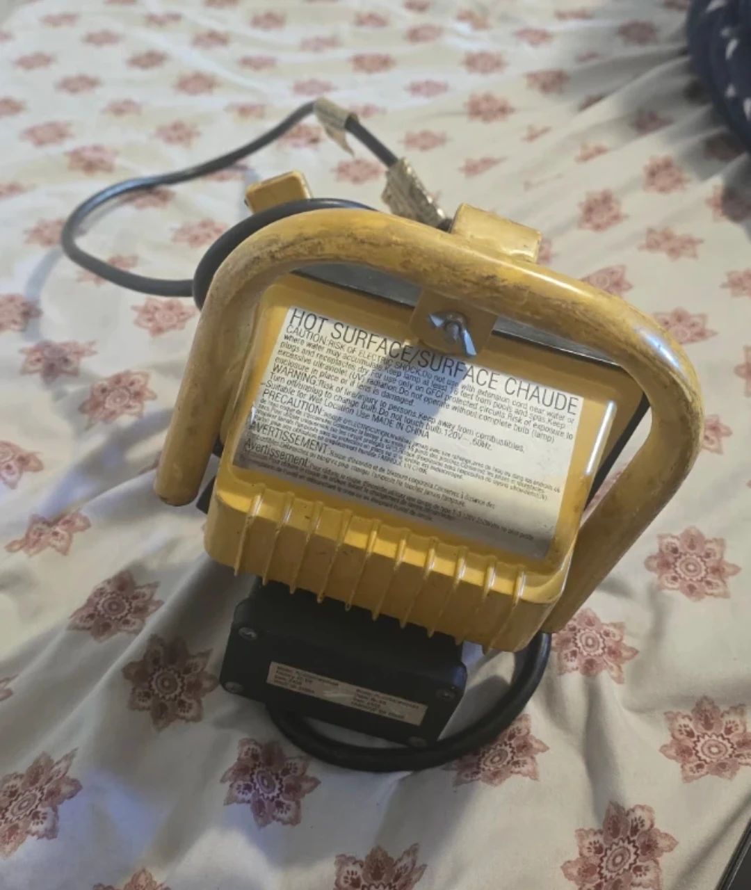 Yellow  halogen Work Light - photo 2