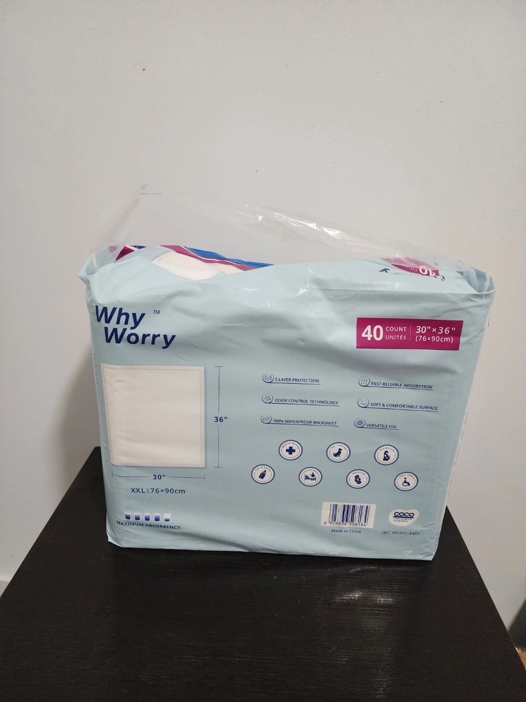Why Worry Disposable Underpads XXL - 40 Count - photo 2