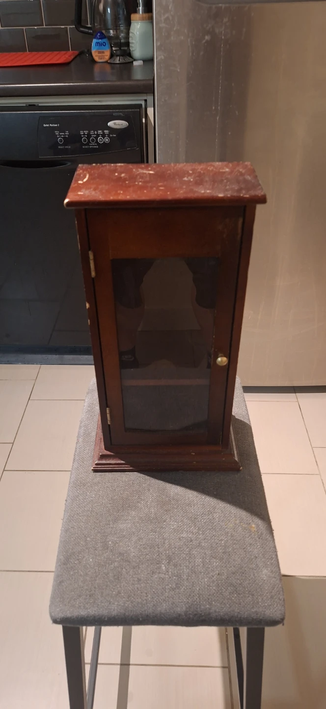 Wooden Display Cabinet with Glass Door - photo 2