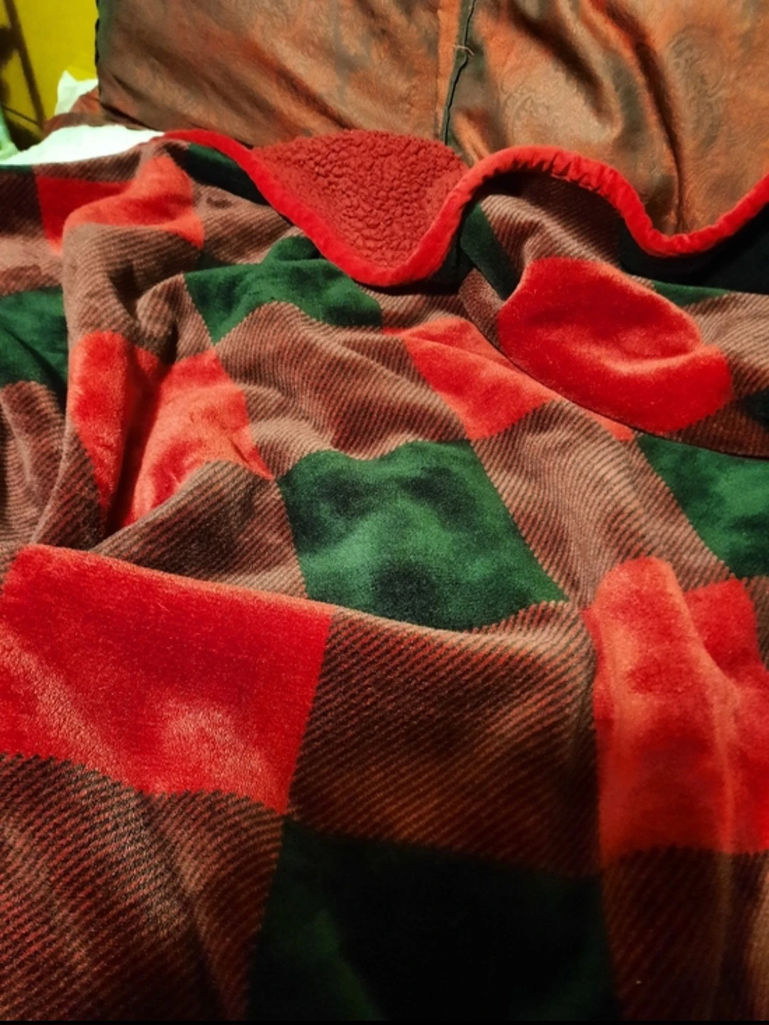 Red & Black Buffalo Plaid Throw Blanket - photo 2