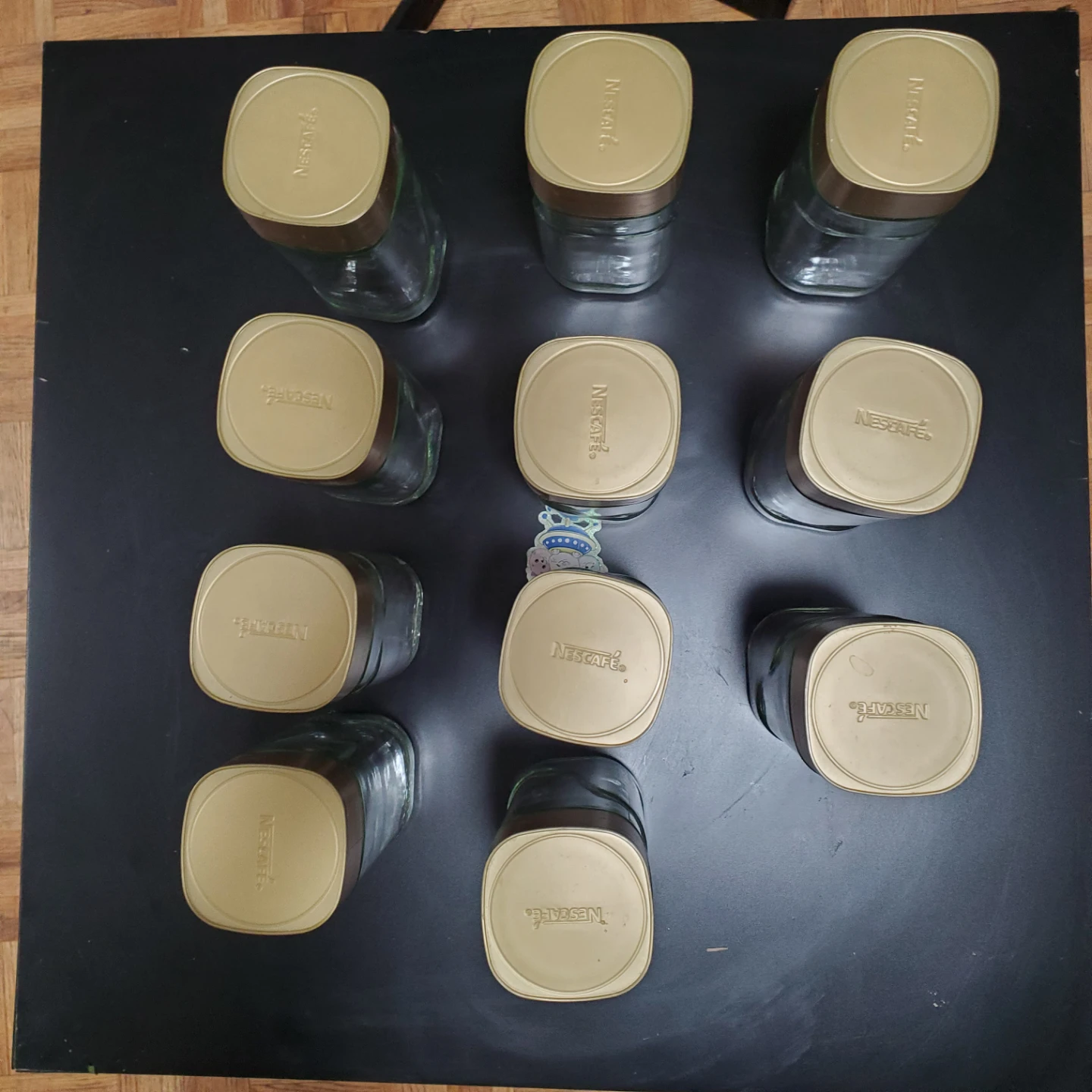 10 Nescafé Glass Jars with Lids - photo 2