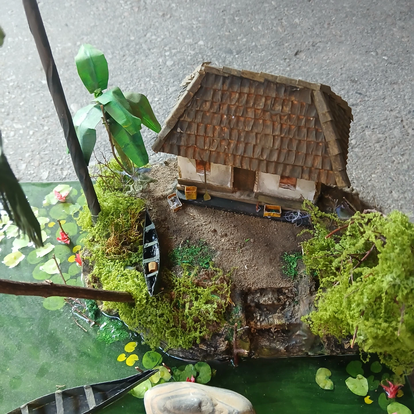 Handmade Tropical Diorama Scene - photo 3