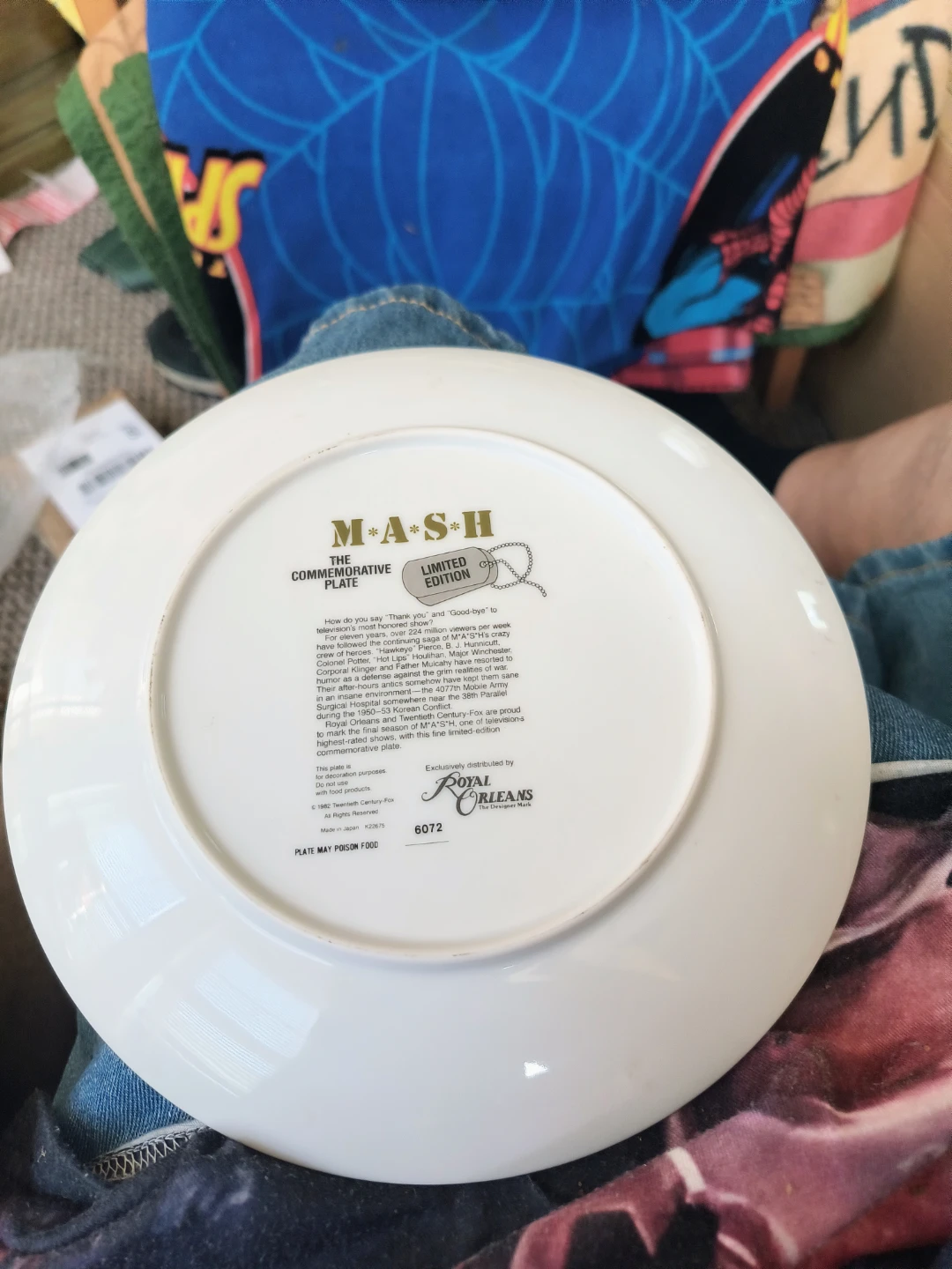 M*A*S*H Plate 1982 Undamaged - photo 2