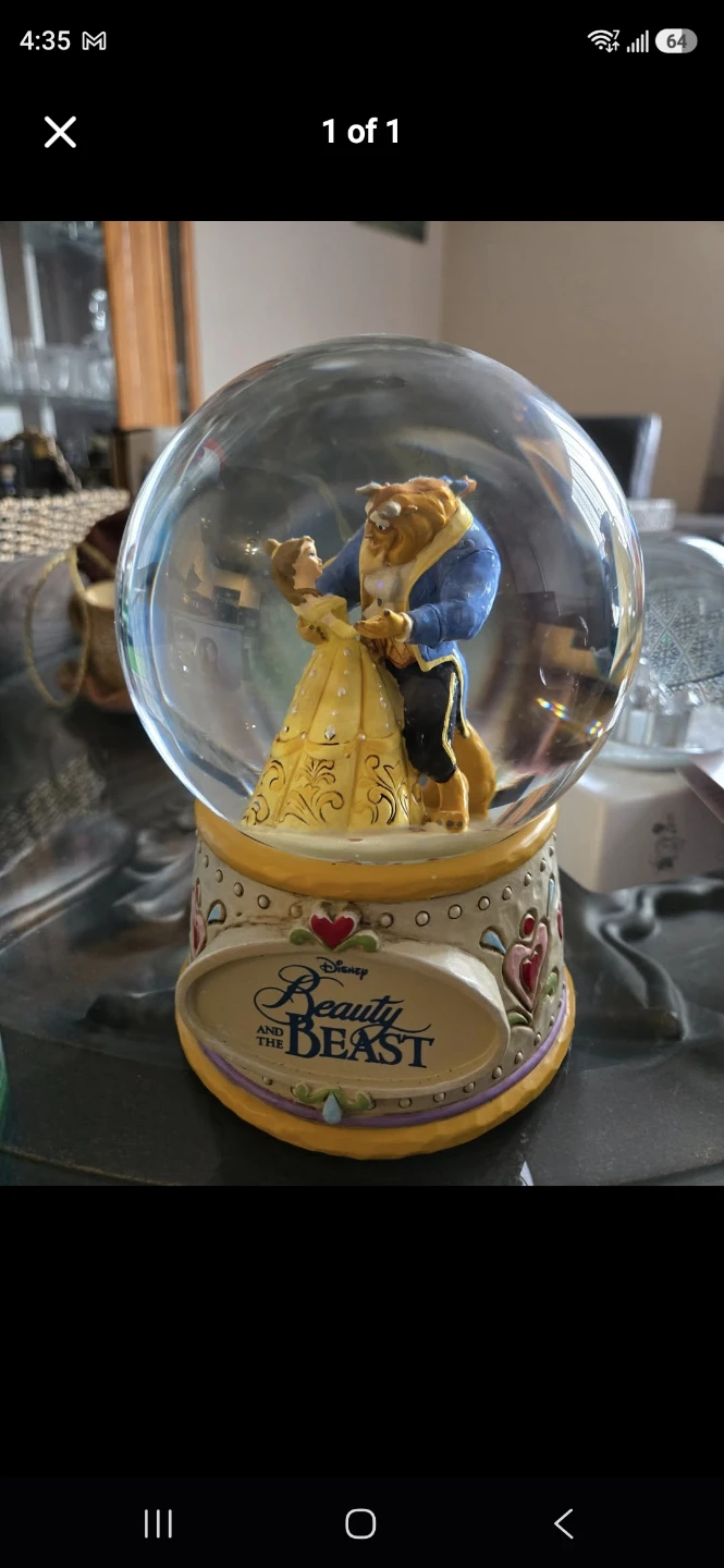 Disney Beauty and the Beast Snow Globe
