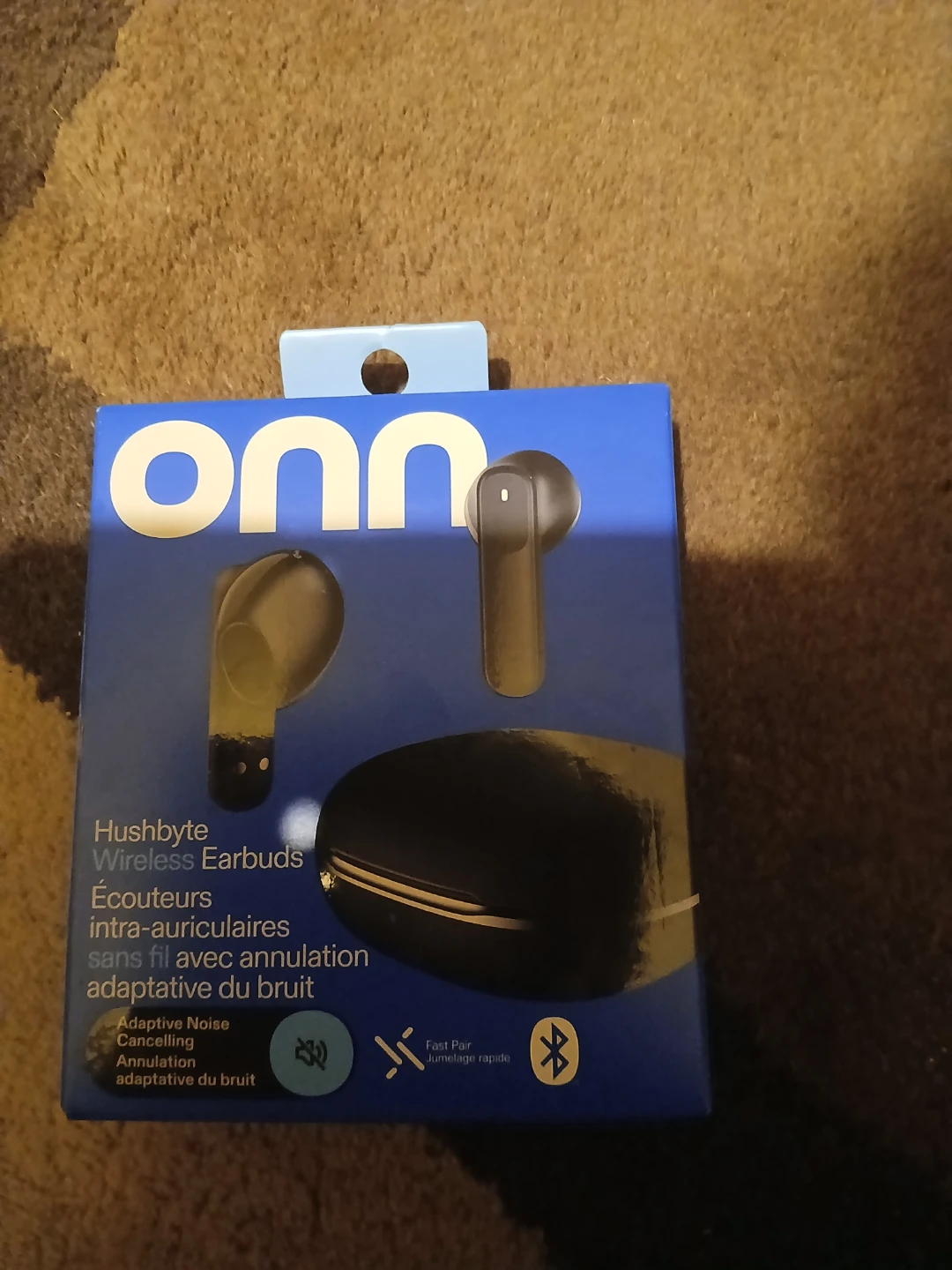Onn. Hushbyte Wireless Earbuds - Black