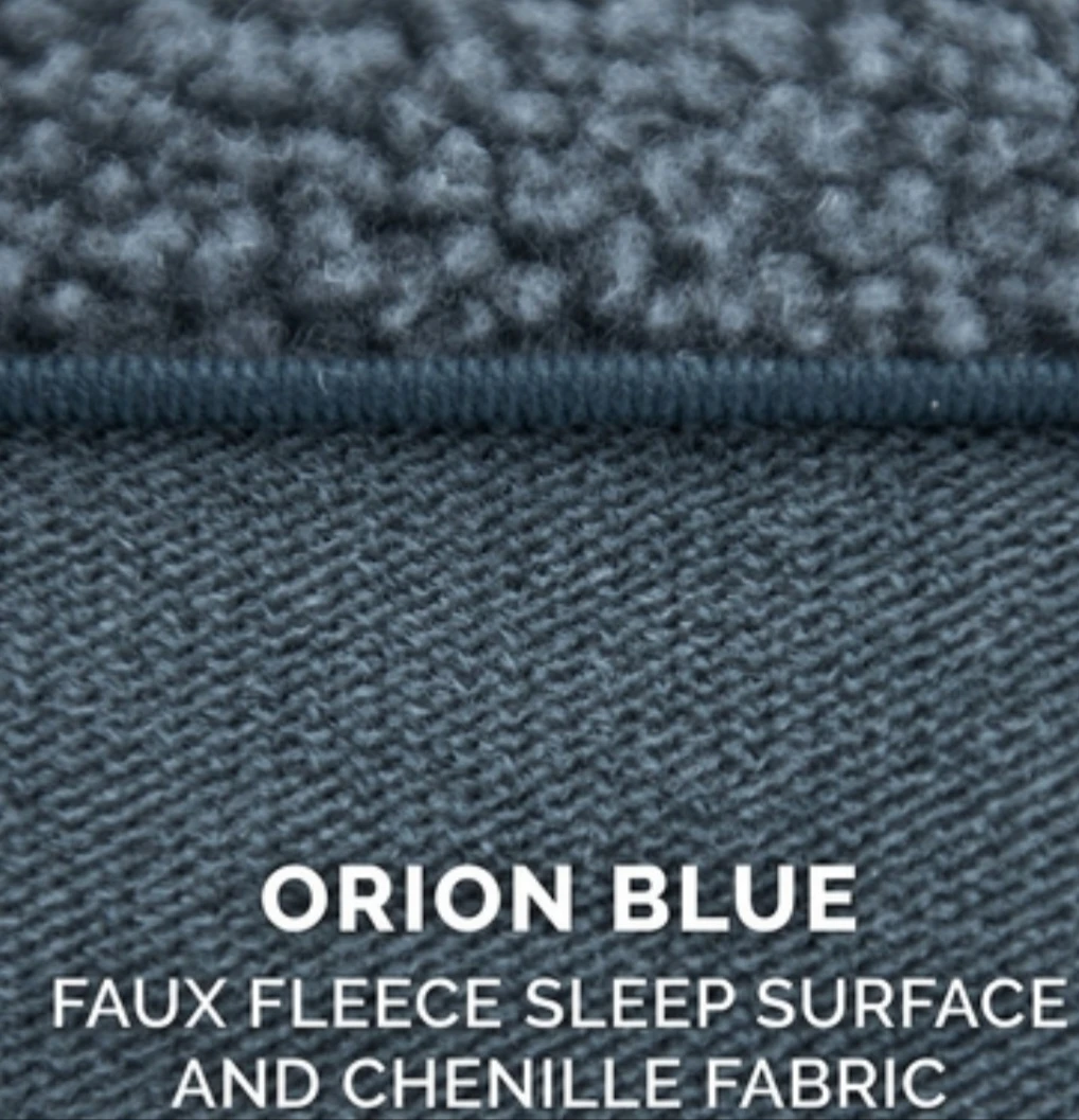 FurHaven Faux Fleece  Chenille Sofa Pet Bed Orion Blue Medium - photo 5