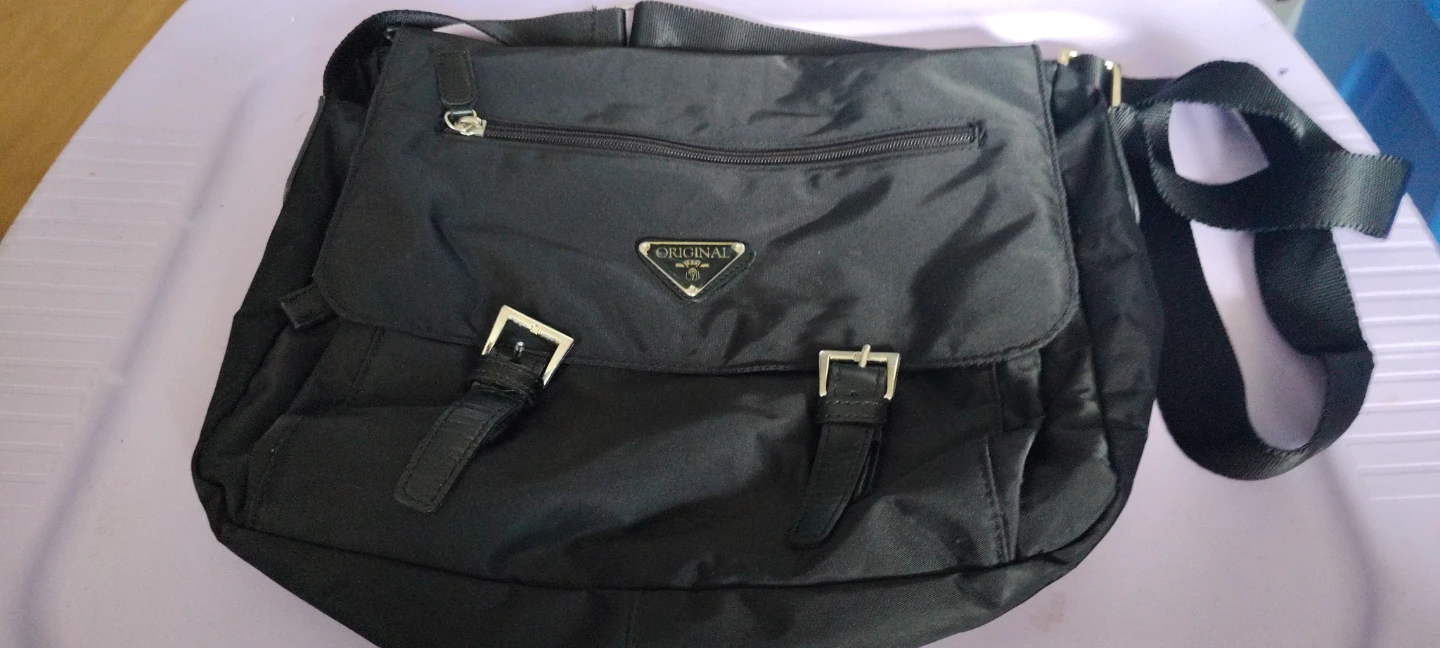 Black "Original 1971" Messenger Bag - photo 3