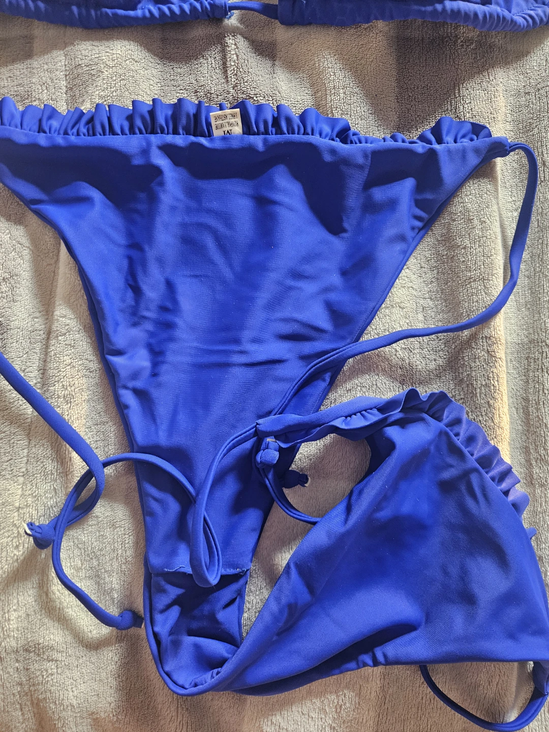 Blue Ruffled Bikini Set - photo 2