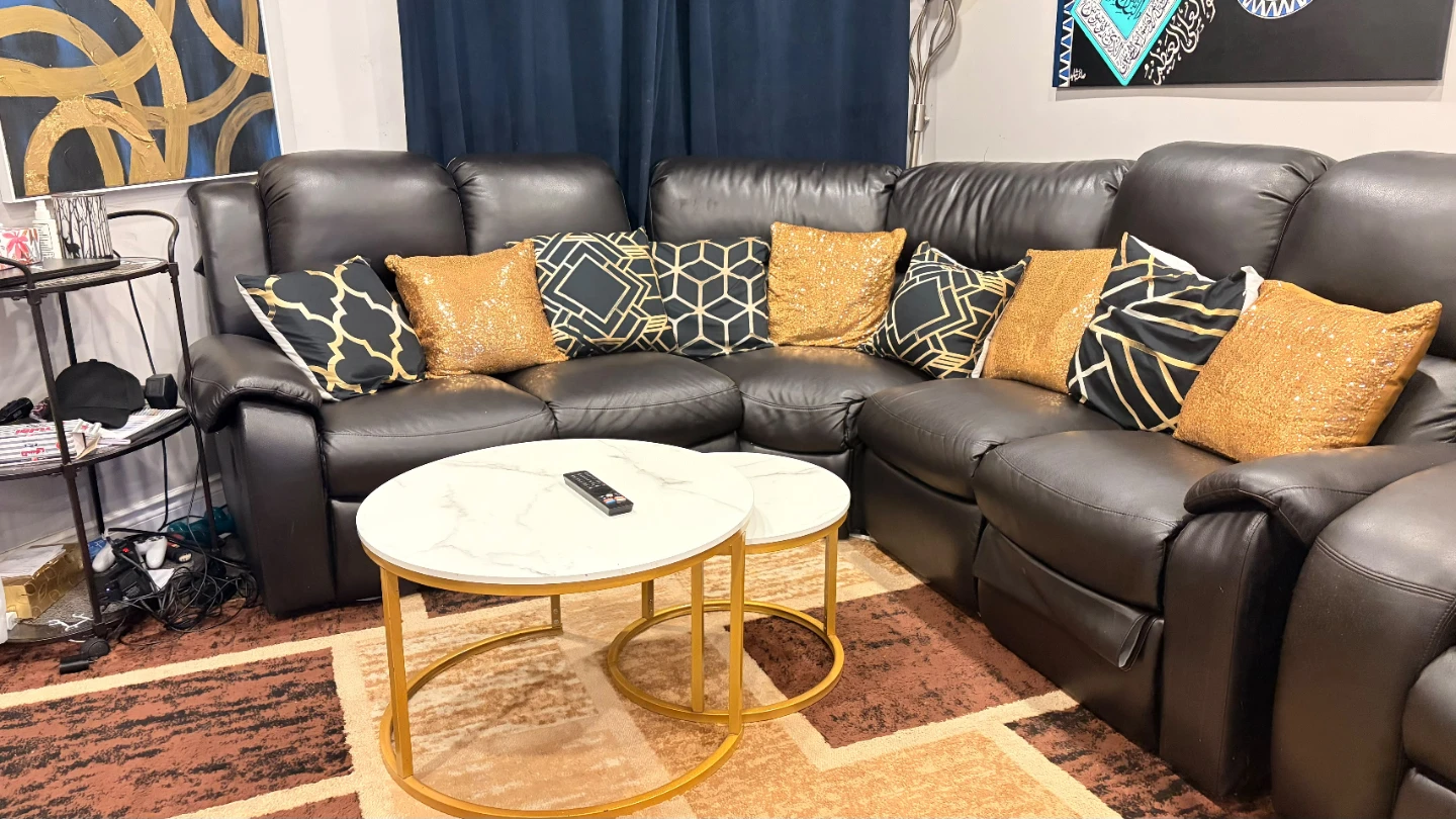 Brown Leather Sectional Sofa
