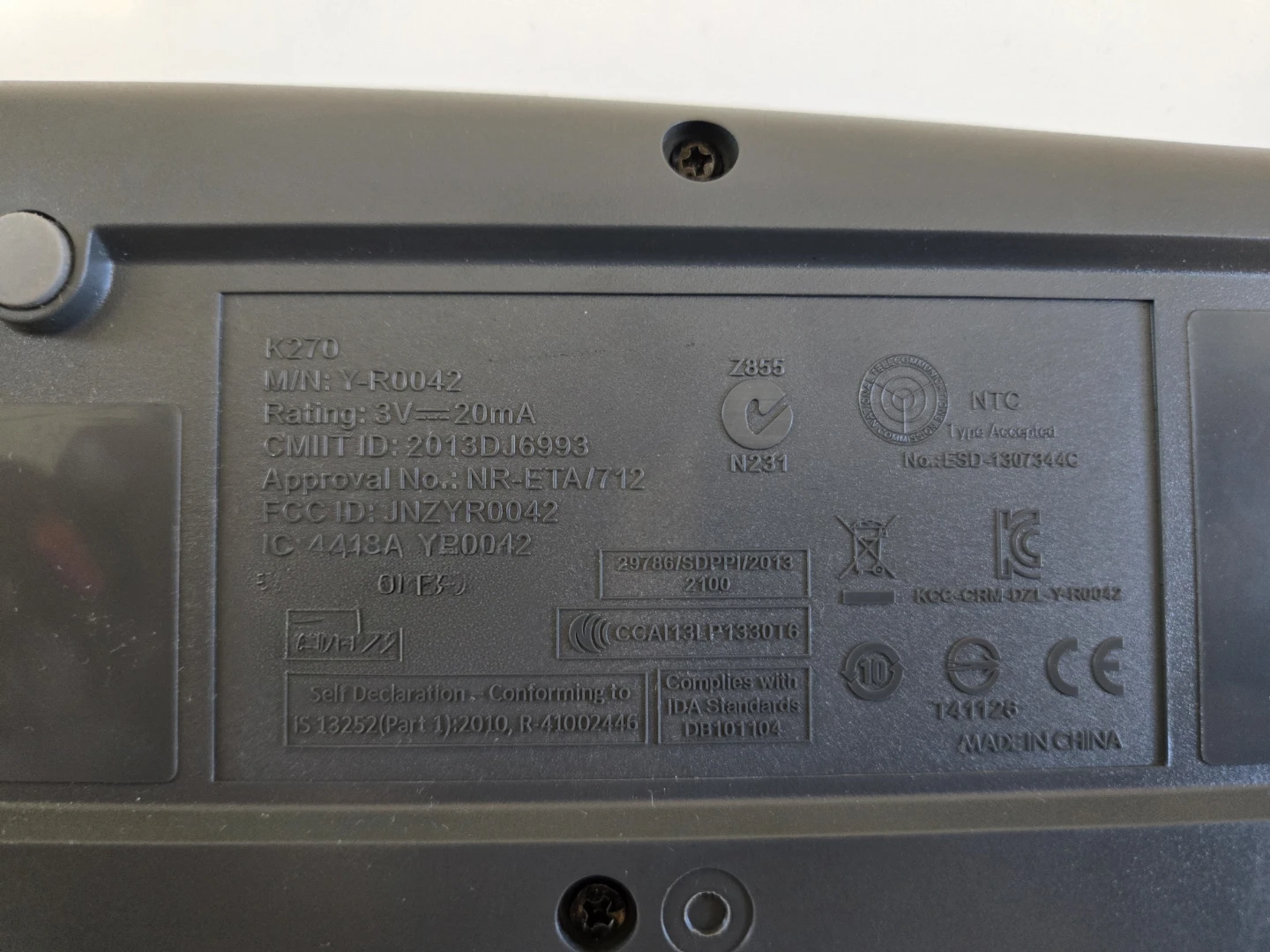Logitech K270 Wireless Keyboard - photo 3