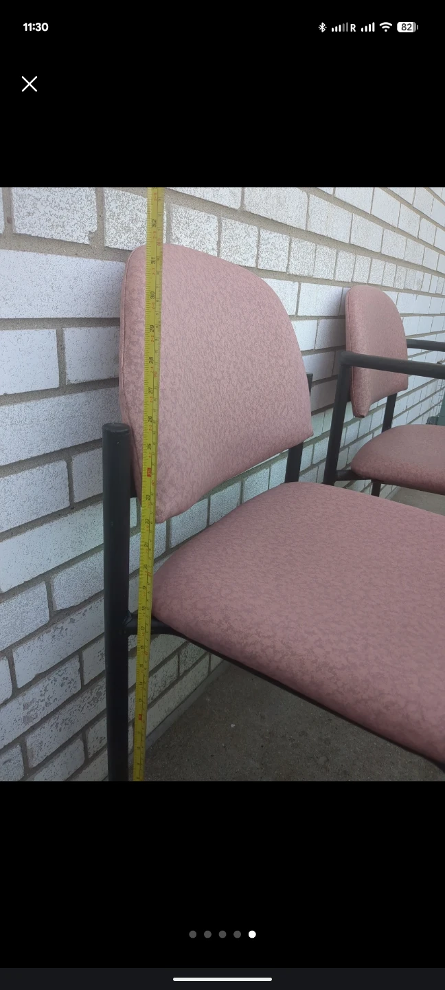 Pink Upholstered Arm Chairs (Set of 2) - photo 3