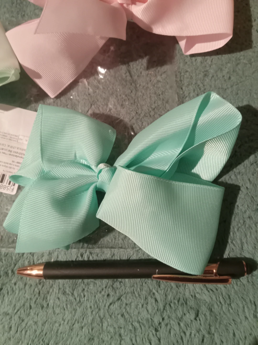 New! 12 Large Grosgrain Ribbon Hair Bows (6" Each) - photo 4