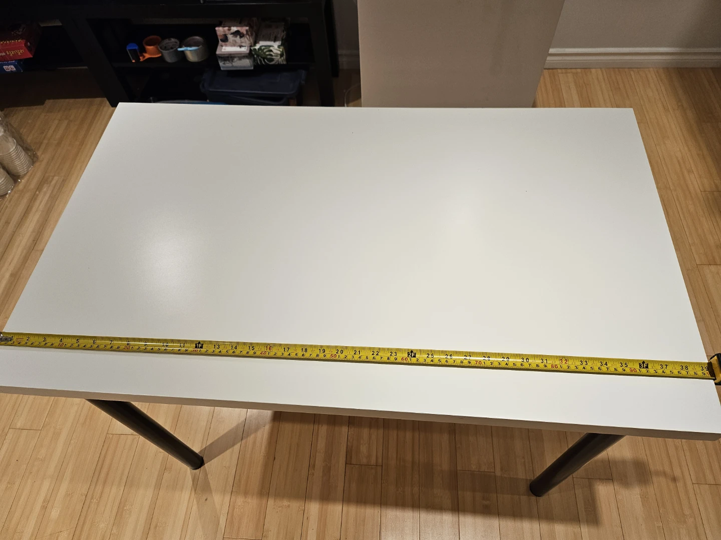 White Table with Black Legs - photo 3