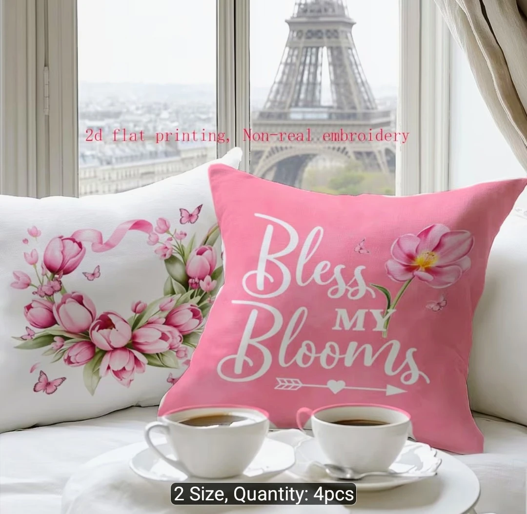 Set of 4 Decorative Throw Cushion Covers - photo 2