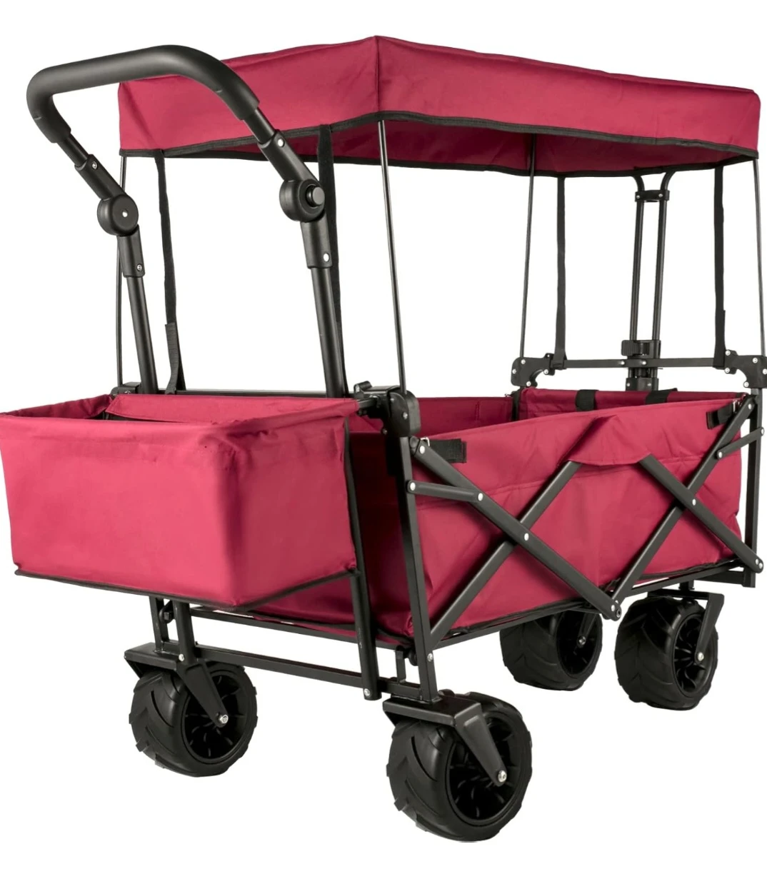 Foldable Stroller Wagon with Canopy