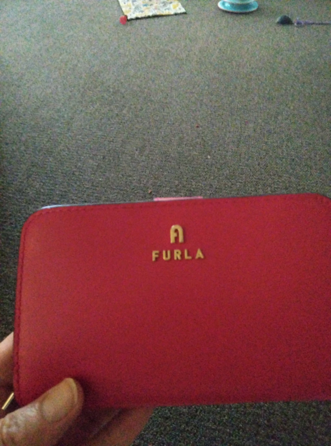Furla Pink Leather Bi-Fold Wallet
