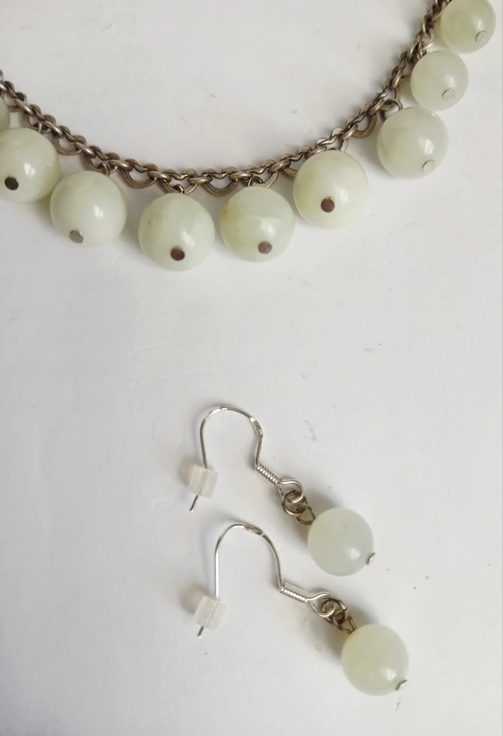 NEW JADE Necklace and Earring Set - photo 4