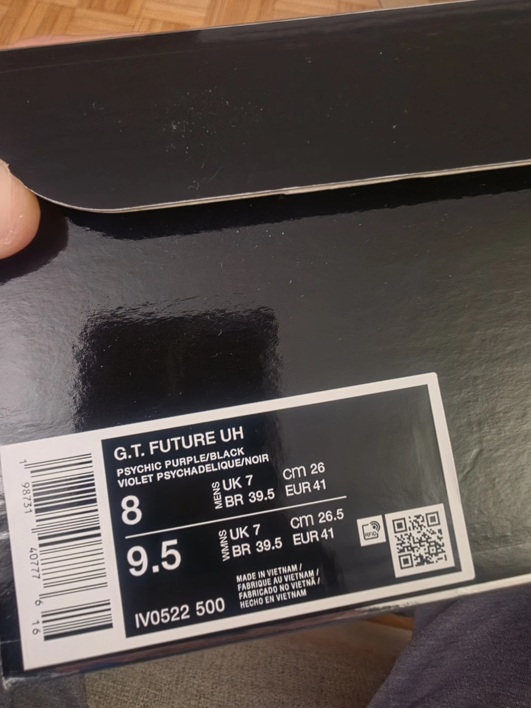 Nike G.T. Future UH Men's Size 8 "Psychic Purple/Black" - photo 2