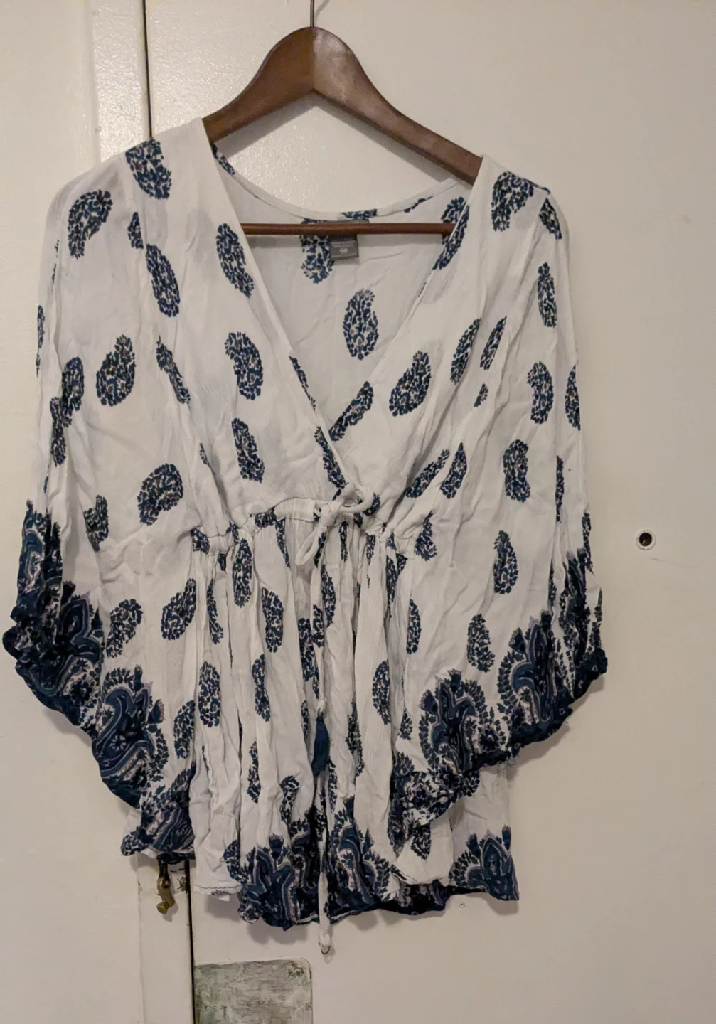 Angie Women's Paisley Print Blouse