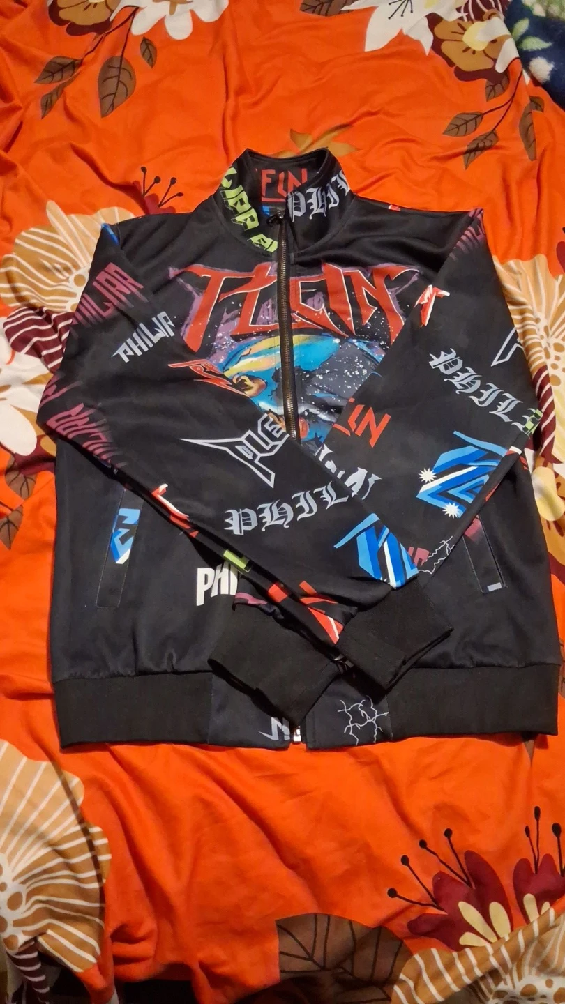 Philipp Plein Black Graphic Track Jacket - photo 2