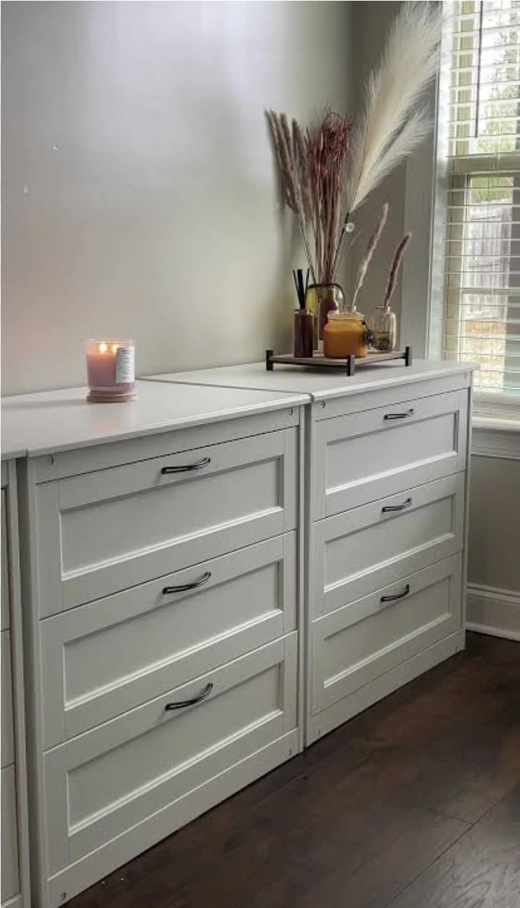 White 3-Drawer Dresser ikea - photo 4