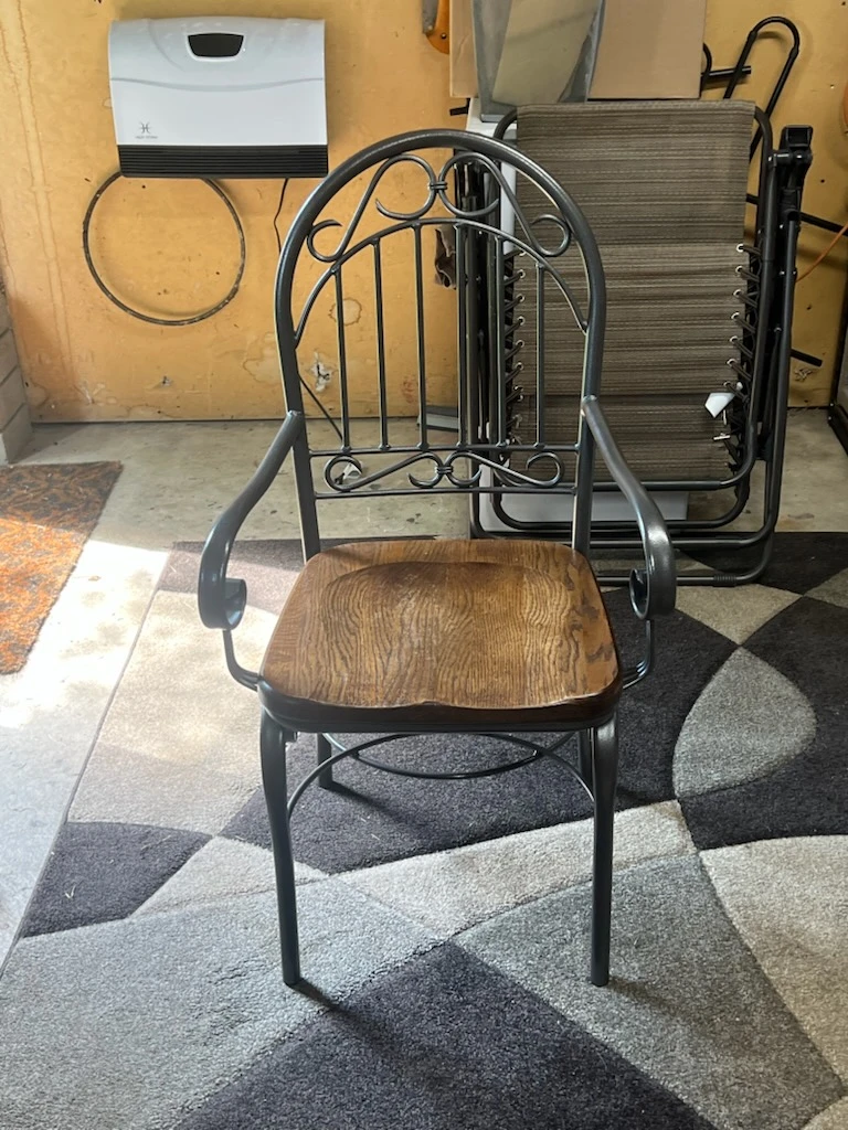 Restored, Vintage Solid Wood Dining Set – Table + 4 Chairs - photo 2