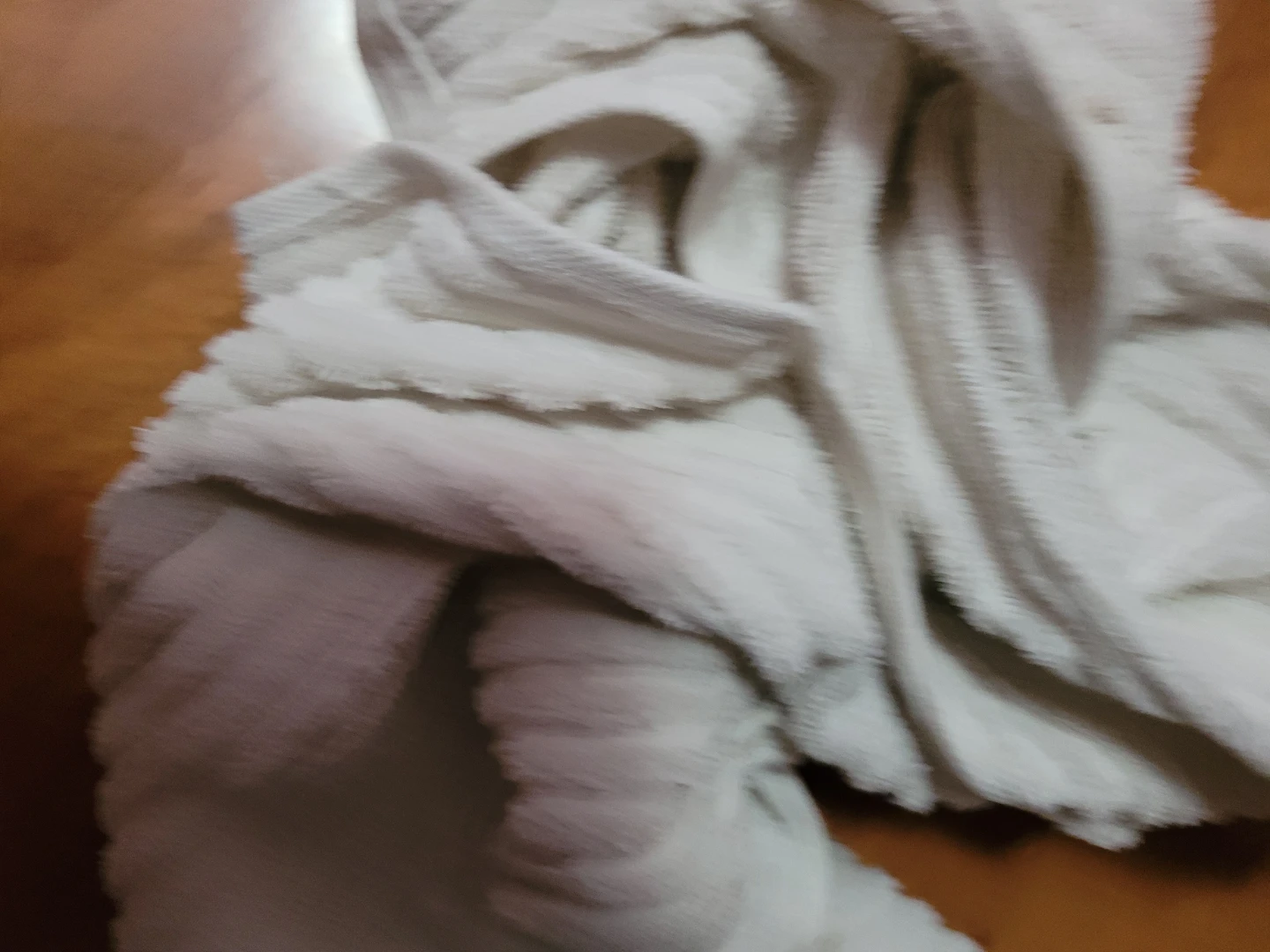 White Plush Throw Blanket