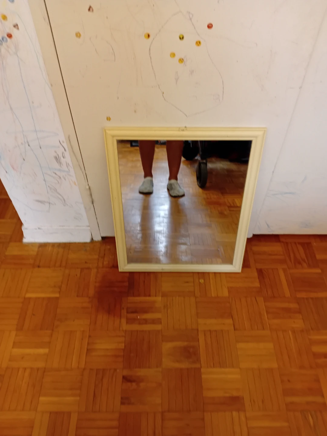 Cream Framed Mirror