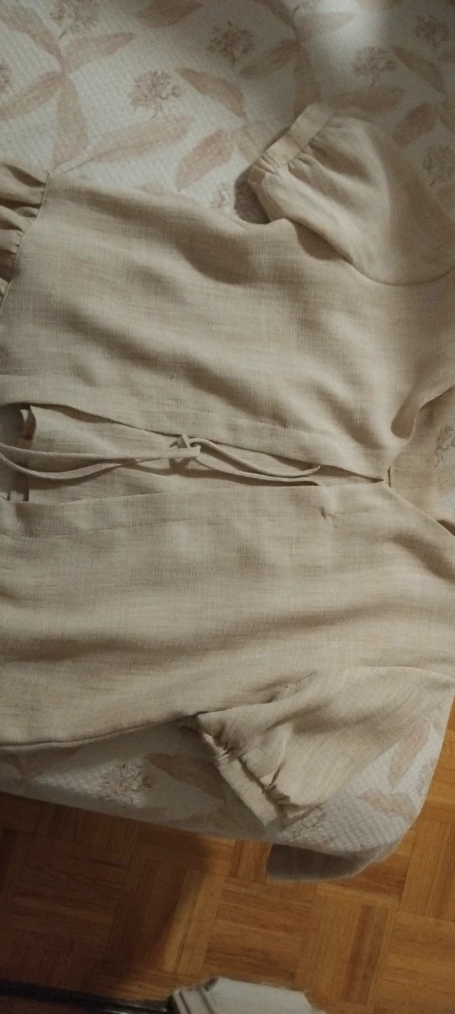 Beige Ruffled Top and skirt set - photo 3