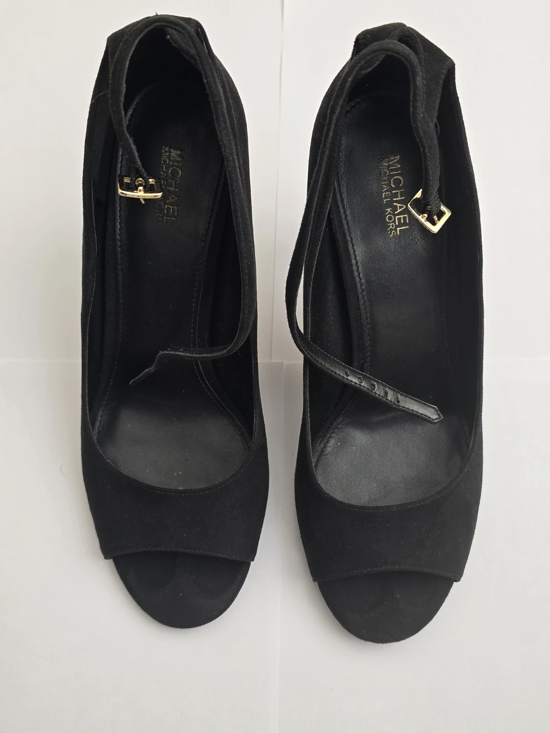 Michael Kors Black Suede Heels Size 8.5M