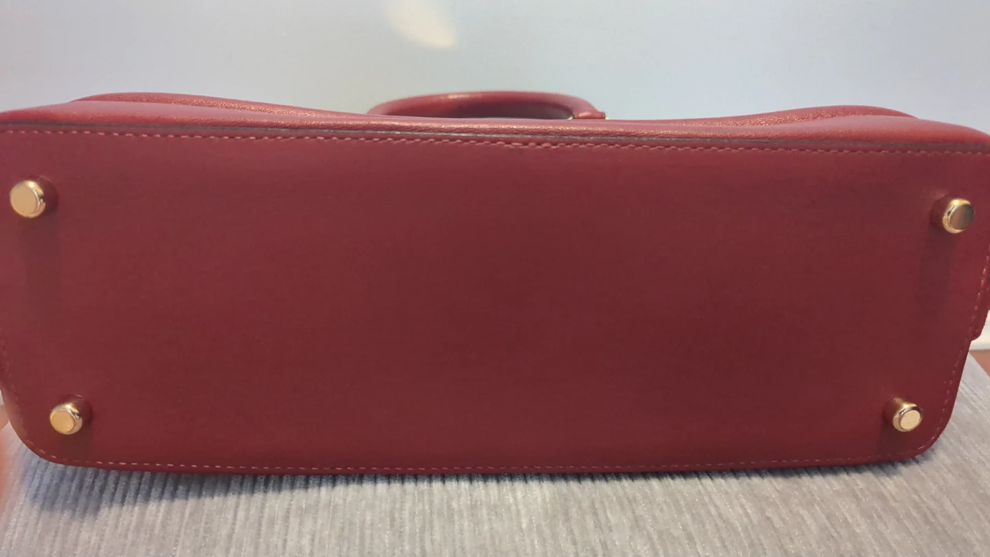 Coach logo leather top handle bag - photo 5
