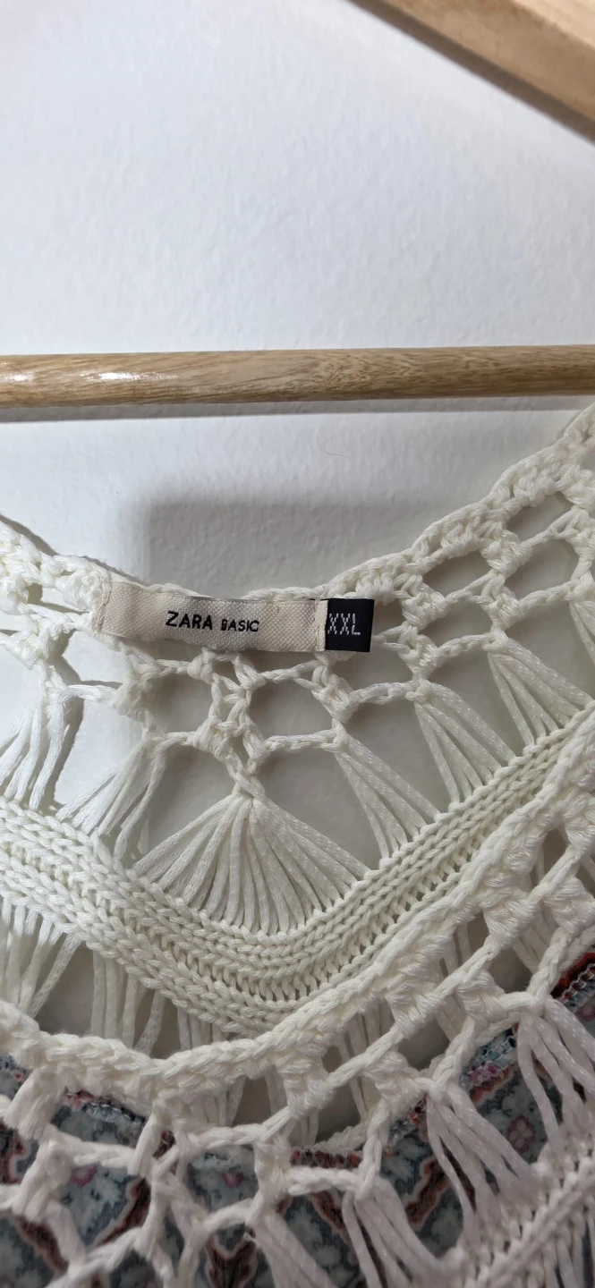 Zara Basic Crochet Fringe Top XXL - photo 5
