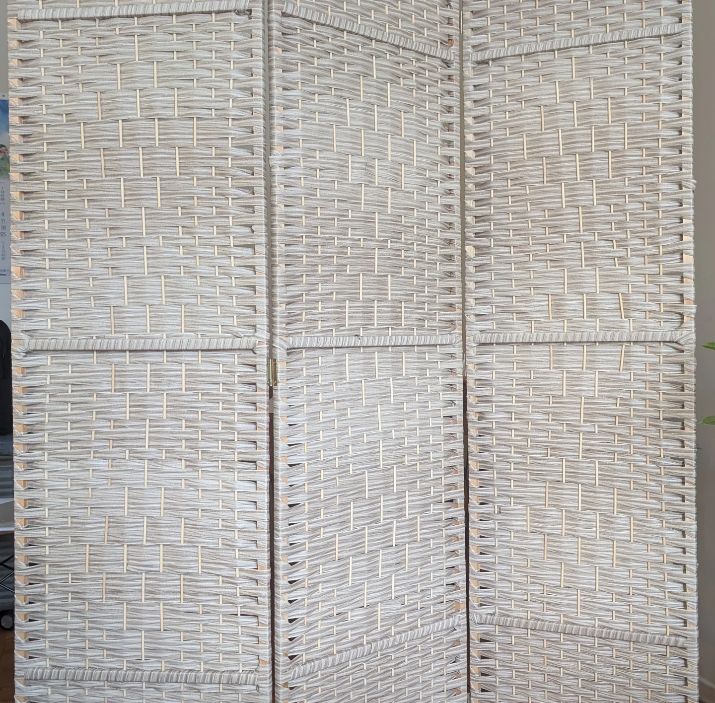 3-Panel Wicker Room Divider