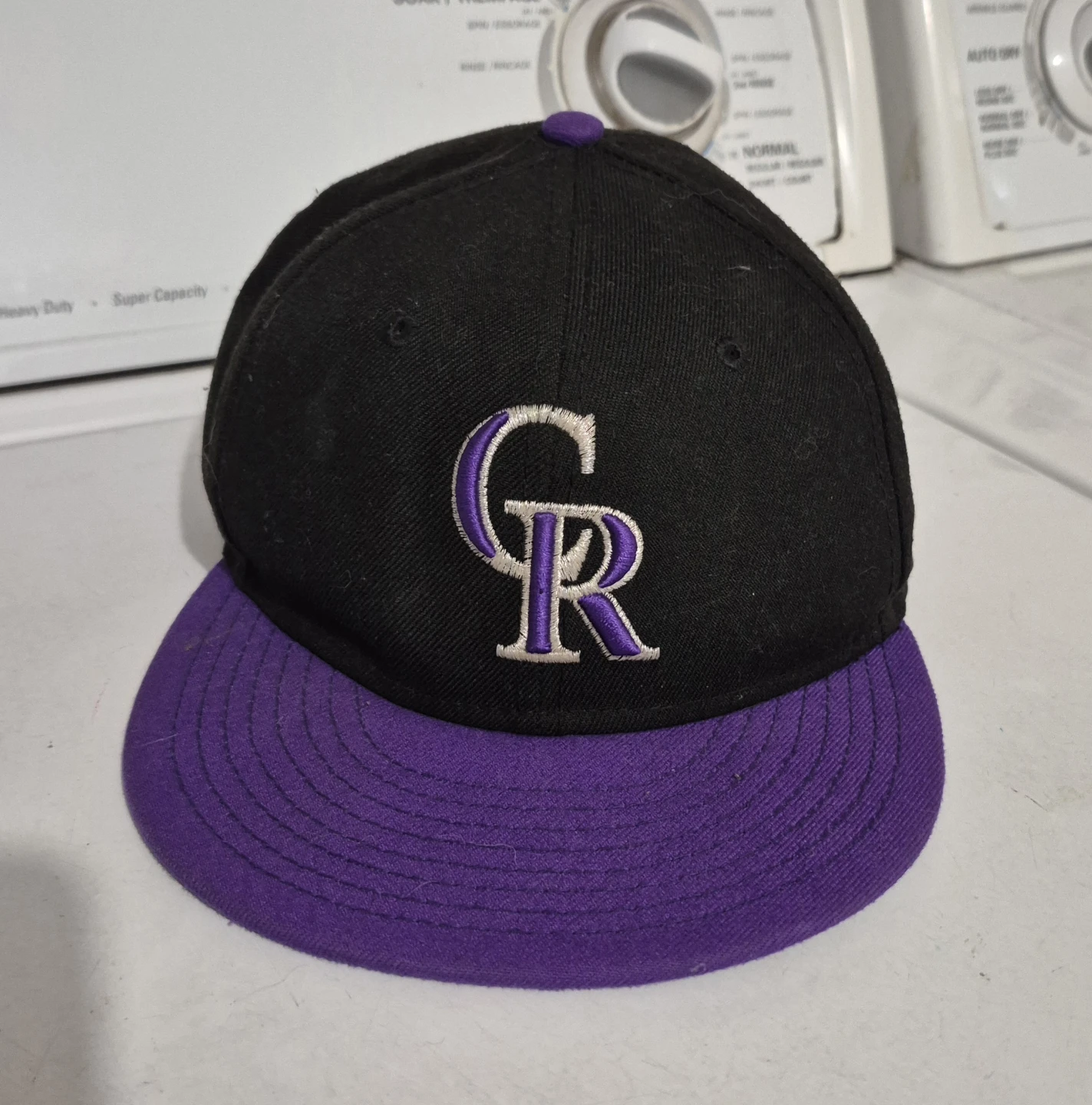 Colorado Rockies Baseball Cap Black and Purple