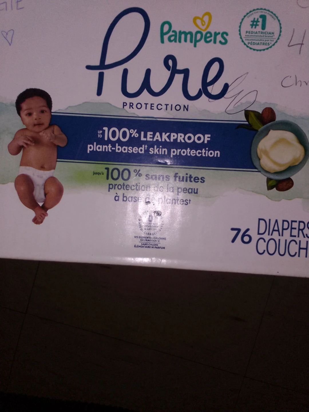 $25 -- Box of 75 Newborn Pampers Pure Protection