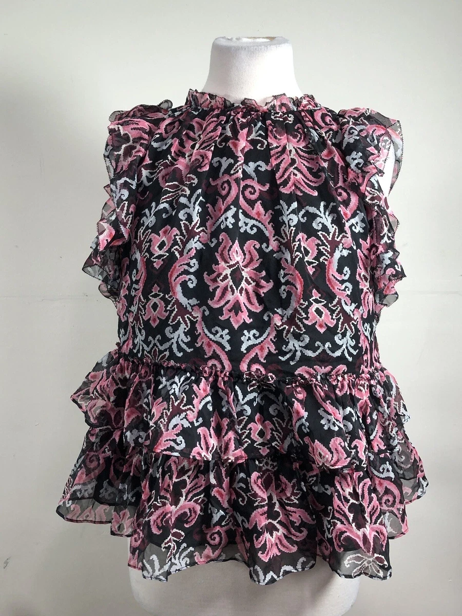Kate spade silk ruffle top