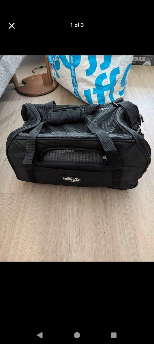 Black Pet Carrier Bag