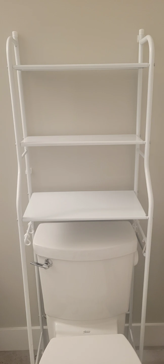 White 3-Tier Over-the-Toilet Shelf Unit