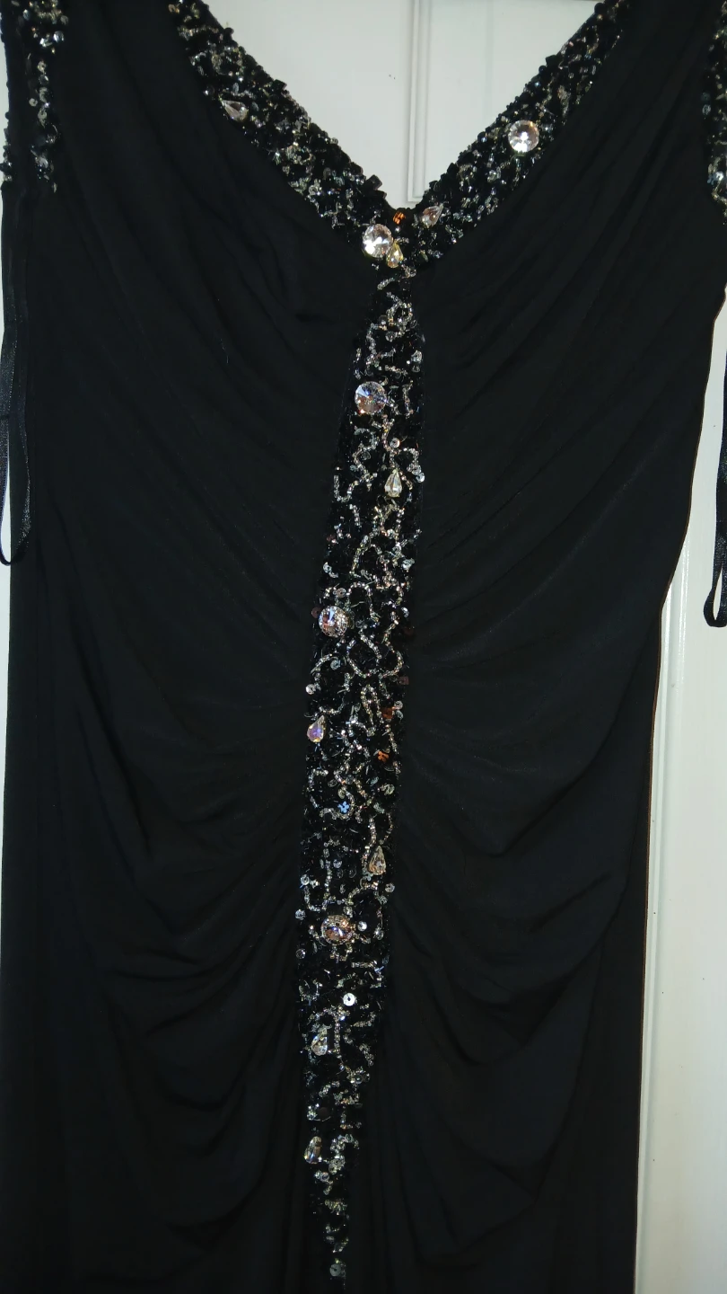 Black Alberto Makali Evening Dress - photo 3